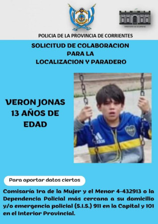 Buscan a un niño de 13 años que se escapó del Hospital Pediátrico